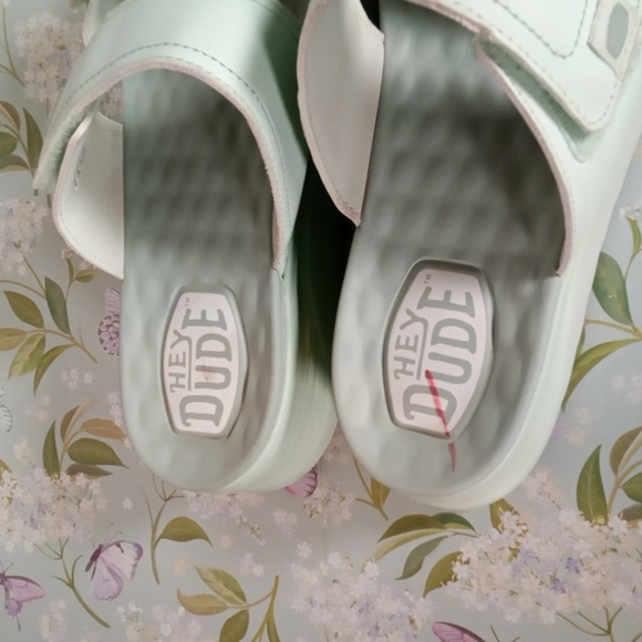 Hey Dude Delray Slide Sandals Hook N Loop Womens 11 - Picture 4 of 9